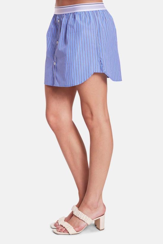  더 타일 클럽 숏 스커트 BCTC2582B PREPPY BLUE STRIPE - THE TILE CLUB