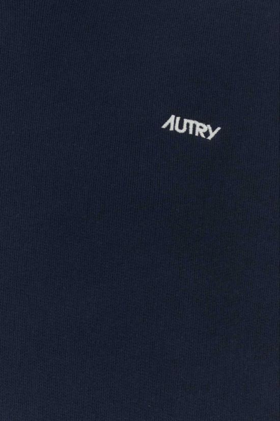  오트리 후드 티셔츠 코튼 메인 스웨트셔츠 네이비 블루 - AUTRY