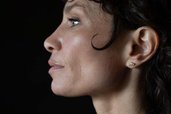  시리 한스도터 싱글 이어링 다이아몬드 눈 모양 스터드 귀걸이 - SIRI HANSDOTTER