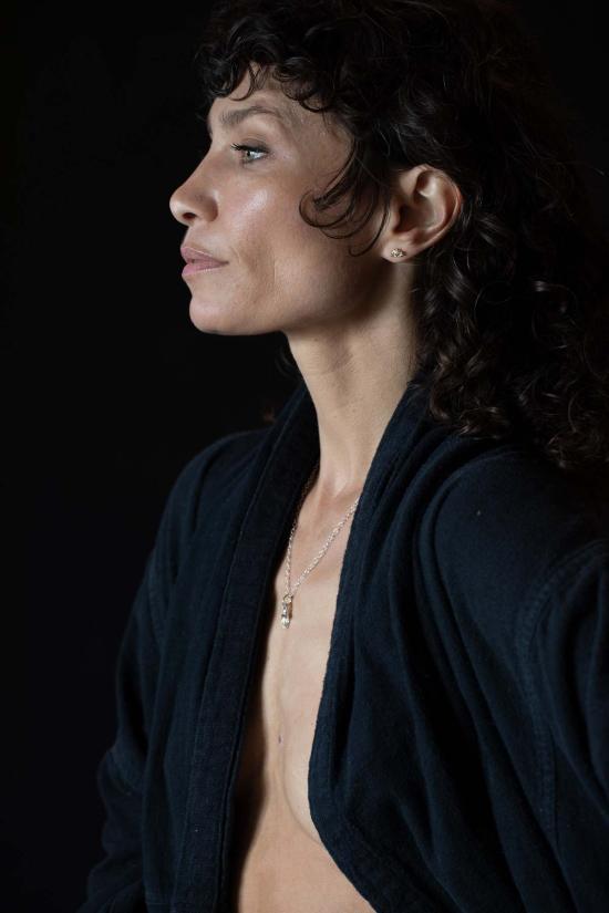  시리 한스도터 싱글 이어링 다이아몬드 눈 모양 스터드 귀걸이 - SIRI HANSDOTTER