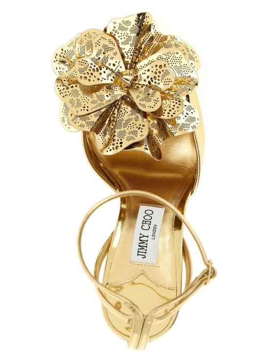  지미추 샌들 미미 스틸레토 힐  골드 - JIMMY CHOO