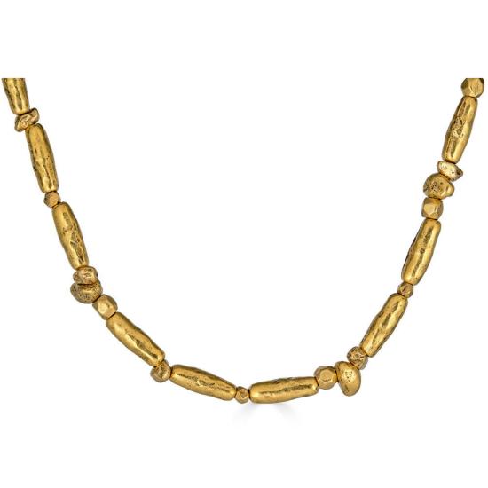  로니 폴 주얼리 목걸이/팬던트 오가닉 비즈 목걸이 골드 - LONI PAUL JEWELRY
