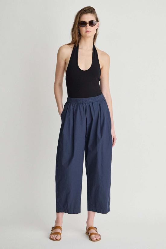  어피스 어파트 크롭 팬츠 Apiece Apart Spa Pleat Pant Navy