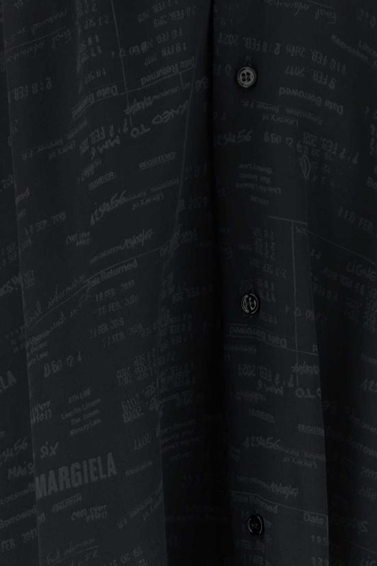  MM6 메종마르지엘라 숏 원피스 Mm6 메종 마르지엘라 저지 셔츠 드레스 앤트러사이트 - MM6 MAISON MARGIELA