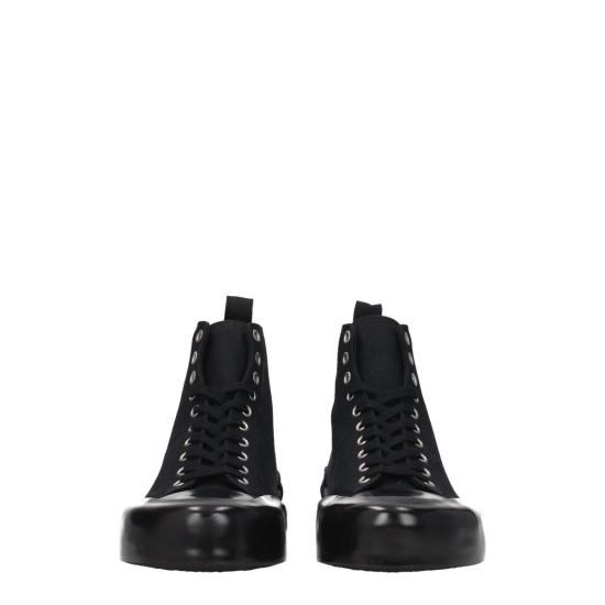  질샌더 스니커즈 질 샌더 패브릭 하이탑  블랙 - JIL SANDER