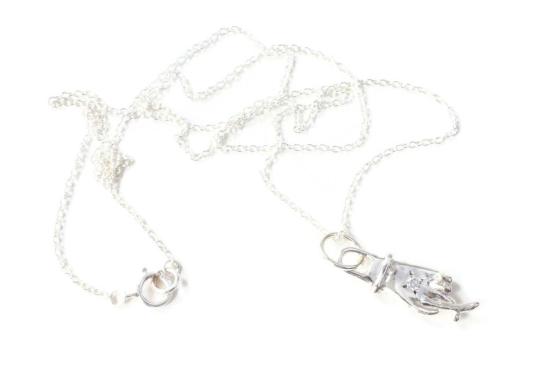  Linn Designs 네크리스 린 디자인 크로스 마이 핑거스 다이아몬드 목걸이 (은) - OTHER BRANDS