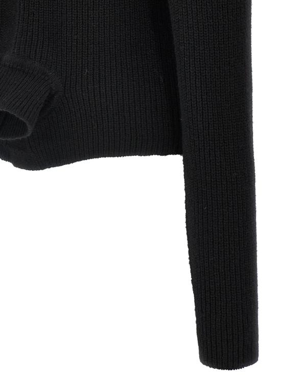  릭 오웬스 터틀넥 헤돈 더블 캐시미어  블랙 - RICK OWENS