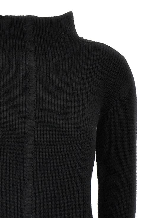  릭 오웬스 터틀넥 헤돈 더블 캐시미어  블랙 - RICK OWENS