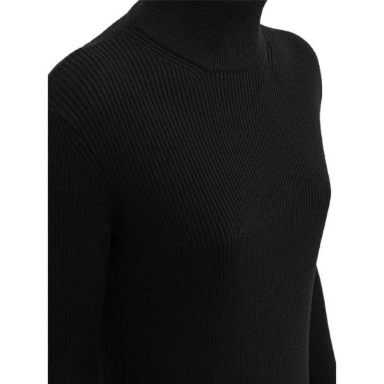  보테가베네타 롱 원피스 보테가 베네타 골지 니트 롱 드레스 블랙 - BOTTEGA VENETA