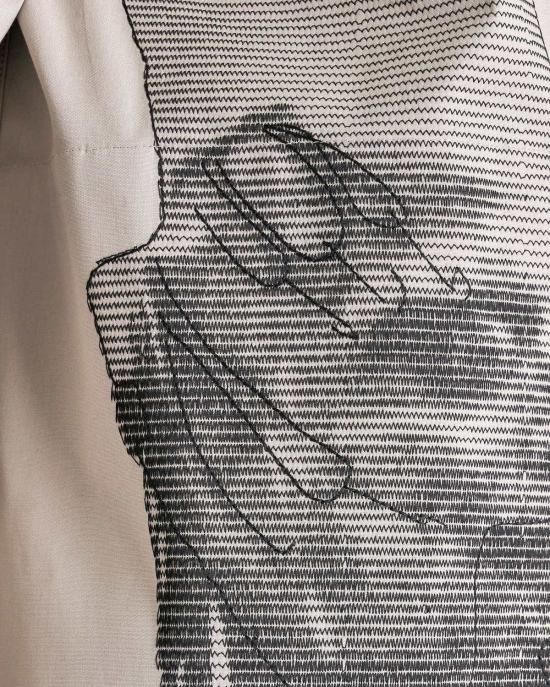  릭 오웬스 셔츠 점보 아우터 펄/블랙 - RICK OWENS