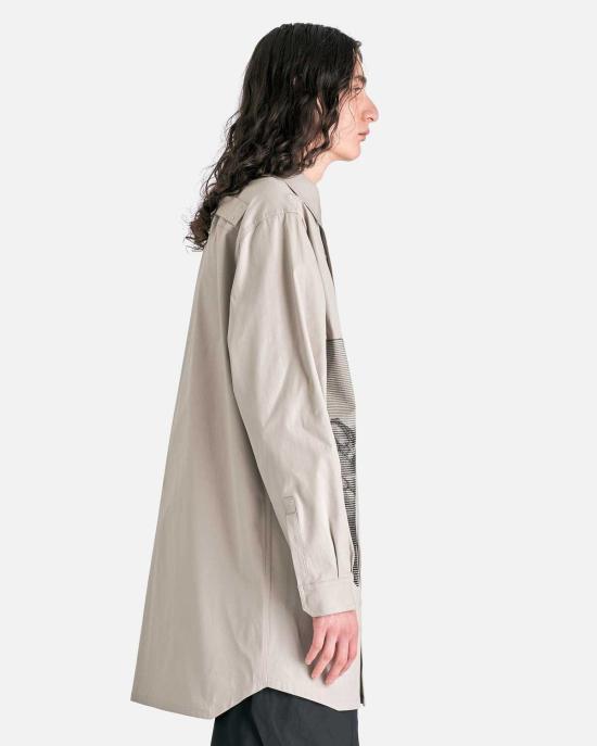  릭 오웬스 셔츠 점보 아우터 펄/블랙 - RICK OWENS