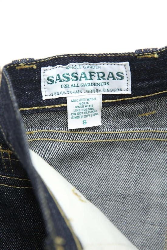  사사프라스 스트레이트 팬츠 가을 잎 R 팬츠 인디고 - SASSAFRAS