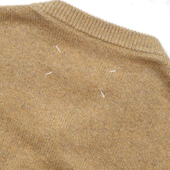  마르지엘라 스웨터 메종  캐시미어 스웨트셔츠 브라운 - MAISON MARGIELA