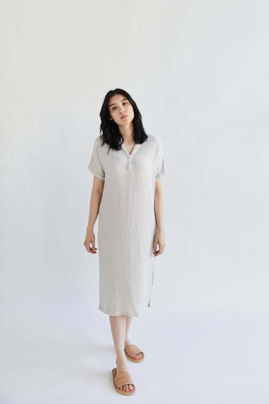  잇이즈웰 LA 롱 원피스 유기농 주름 거즈 드레스 - IT IS WELL L.A.