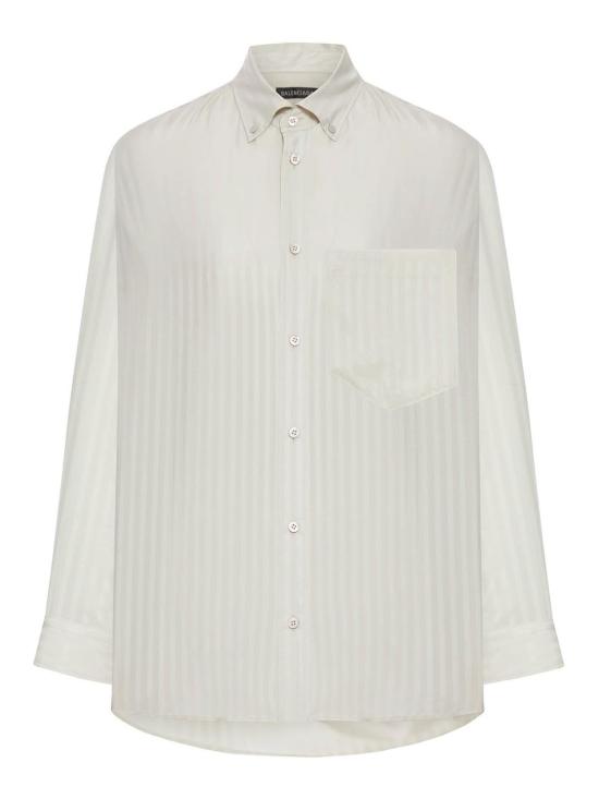 26SS 발렌시아가 반팔 티셔츠 862679TSM04 9020 Bianco