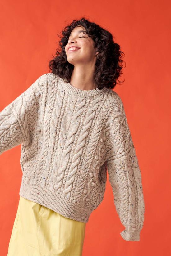  지지 니트웨어 스웨터 Gi Gi 니트웨어 오버사이즈 케이블 - GIGI KNITWEAR