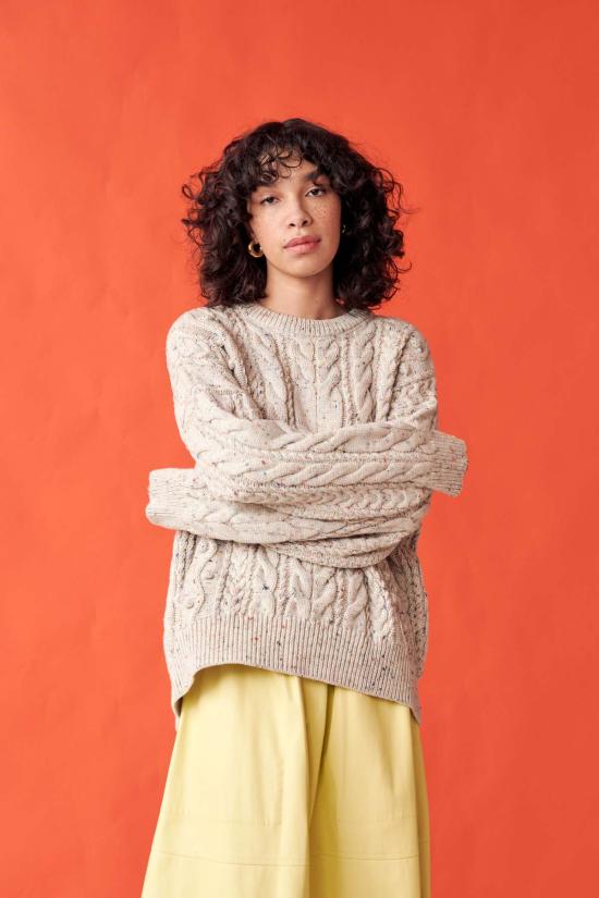  지지 니트웨어 스웨터 Gi Gi 니트웨어 오버사이즈 케이블 - GIGI KNITWEAR
