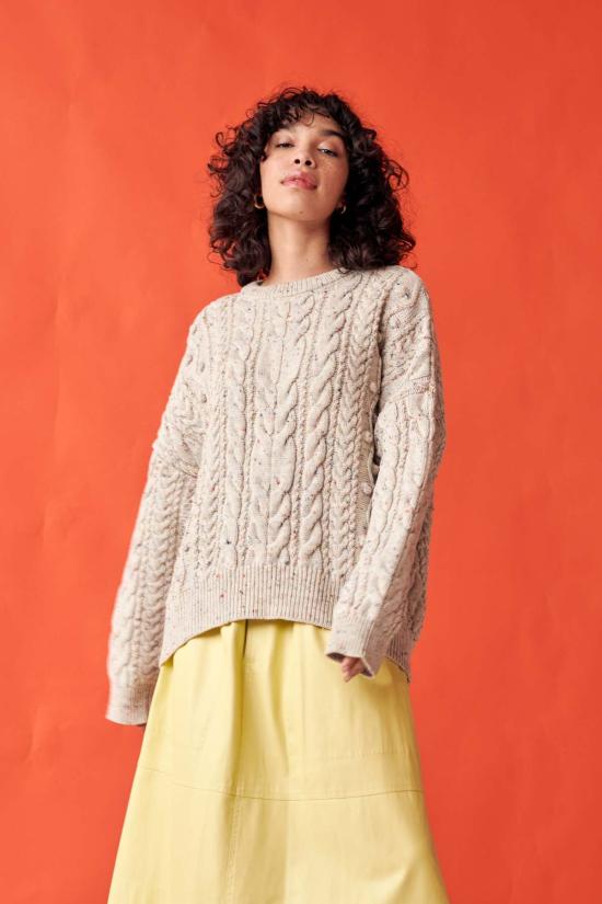  지지 니트웨어 스웨터 Gi Gi 니트웨어 오버사이즈 케이블 - GIGI KNITWEAR
