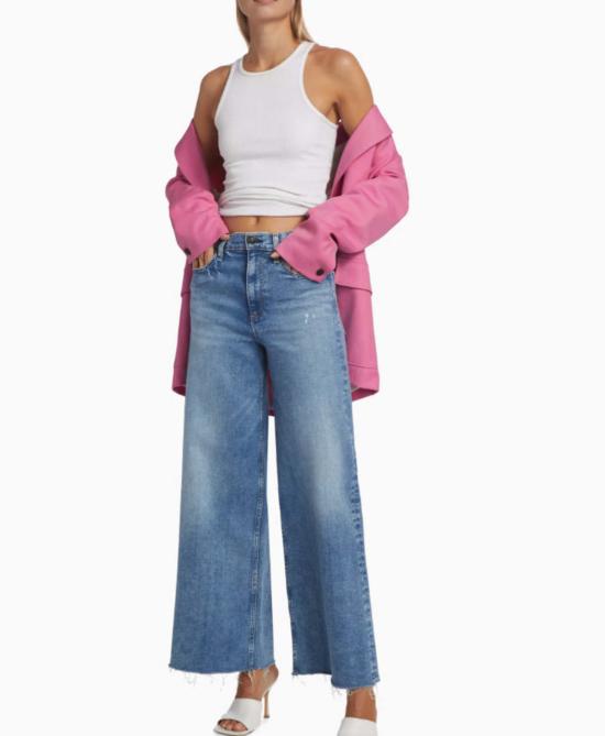  랙앤본 데님 팬츠 Rag & Bone Flexi Sofie 앵클 하이 스트레치 진 Monterosso - RAG & BONE