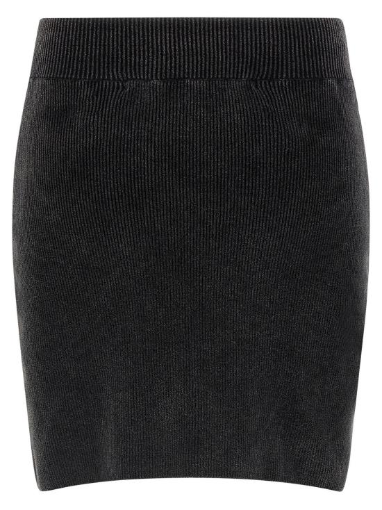  알렉산더 왕 숏 스커트 셰닐 미니스커트 블랙 - ALEXANDER WANG