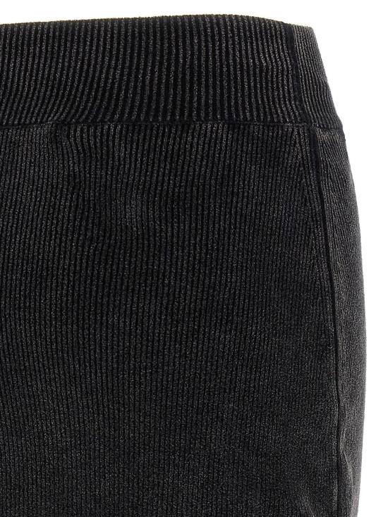  알렉산더 왕 숏 스커트 셰닐 미니스커트 블랙 - ALEXANDER WANG