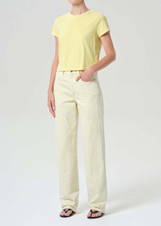 에이골디 반팔 티셔츠 A7180 1507 YELLOW - AGOLDE