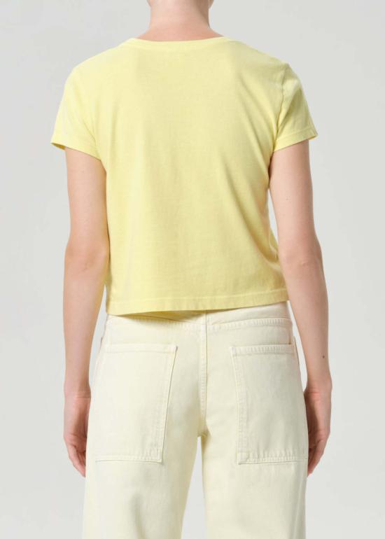  에이골디 반팔 티셔츠 A7180 1507 YELLOW - AGOLDE
