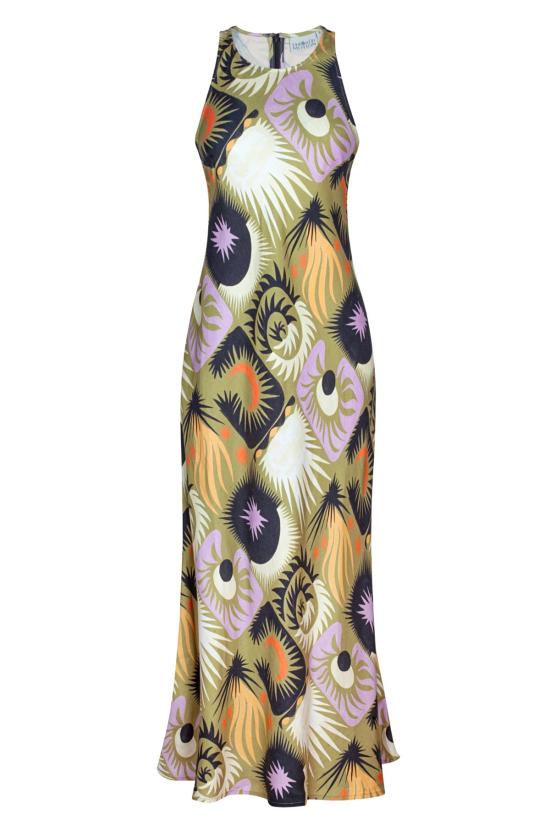  언타이틀드 인 모션 미디 원피스 무제 In Motion Lanelle Dress Alchemia Green