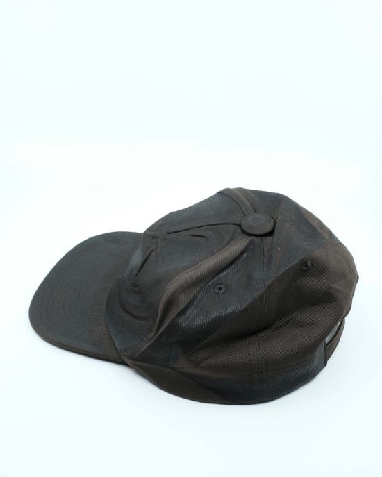 마르지엘라 모자 메종  초콜릿 포일 프린트 크러시드 햇 - MAISON MARGIELA