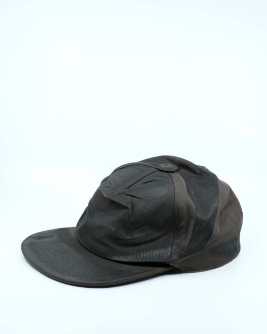  마르지엘라 볼캡 메종  초콜릿 포일 프린트 크러시드 햇 - MAISON MARGIELA