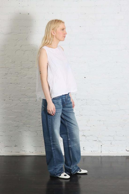  이비 데님 데님 팬츠 Eb 데님 로우 라이즈 배기 진 - EB DENIM