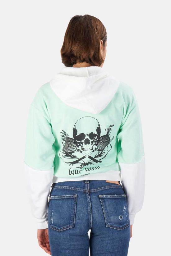  블루&크림 후드 티셔츠 BNCWSP21 01 MINT BLACK - BLUE&CREAM