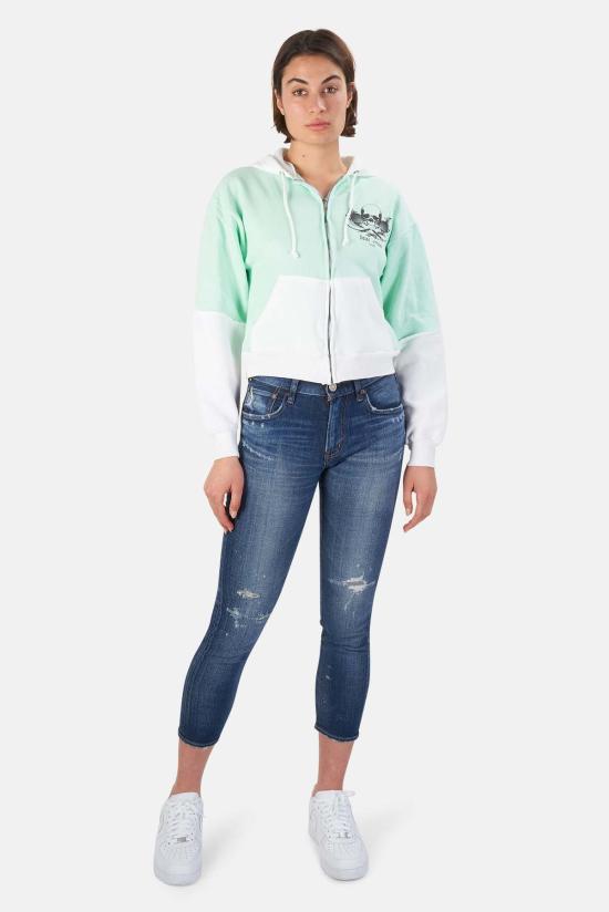  블루&크림 후드 티셔츠 BNCWSP21 01 MINT BLACK - BLUE&CREAM