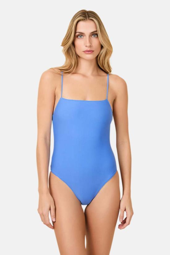  솔리드 앤 스트라이프 원피스 수영복 SU25 S1234SOL SUN MARINA BLUE SUNSET STRIPE - SOLID AND STRIPED