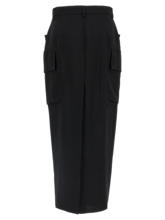  릭 오웬스 롱 스커트 파이어뱅크스 미디 스커트 블랙 - RICK OWENS
