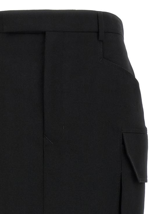  릭 오웬스 롱 스커트 파이어뱅크스 미디 스커트 블랙 - RICK OWENS