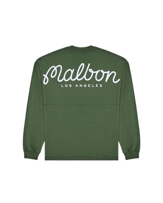 말본 긴팔 티셔츠 골프 호라이즌 티 올리바인 - MALBON