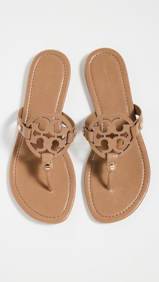  토리버치 샌들 밀러 나파 가죽  월넛 - TORY BURCH
