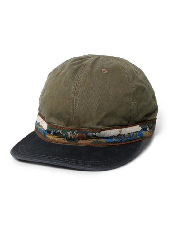  캐피탈 모자 Kapital Chino Brimfield Cap (나바호 보트)