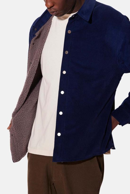  블루&크림 자켓 BCFW24OW11 RICH NAVY MOCHA - BLUE&CREAM
