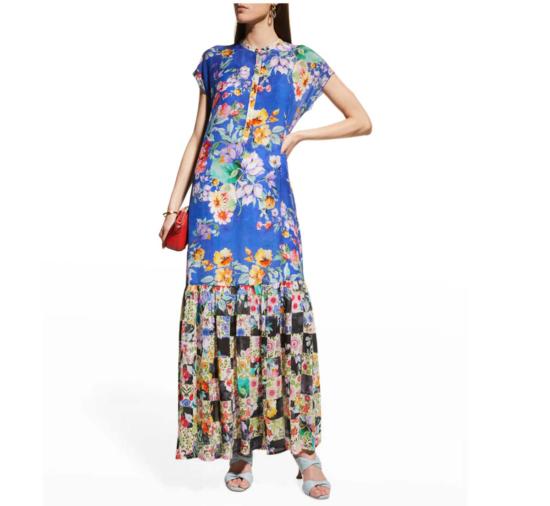  조니 와스 미디 원피스 조니 워즈 여성용 드레스 알바 스카이 플라워