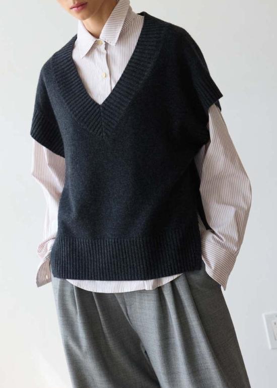  제이미 할러 민소매 티셔츠 스웨터 - JAMIE HALLER