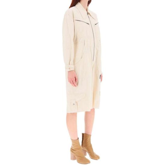  마르지엘라 점프수트 메종  코튼  화이트 - MAISON MARGIELA