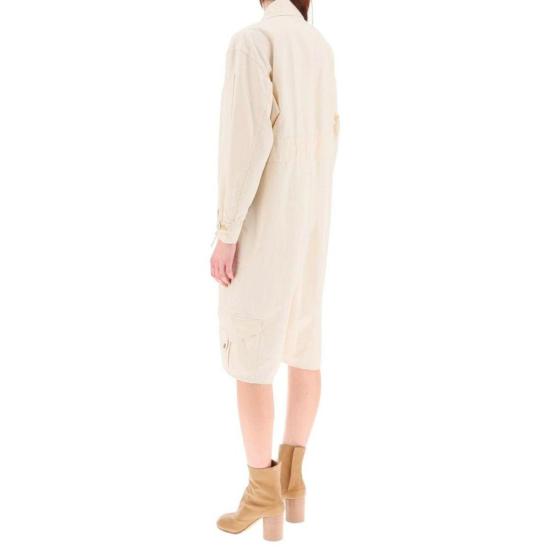  마르지엘라 점프수트 메종  코튼  화이트 - MAISON MARGIELA