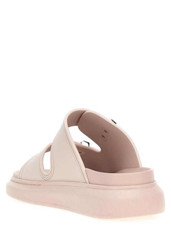  알렉산더 맥퀸 뮬/슬리퍼 더블 밴드 러버 슬라이드 - ALEXANDER MCQUEEN