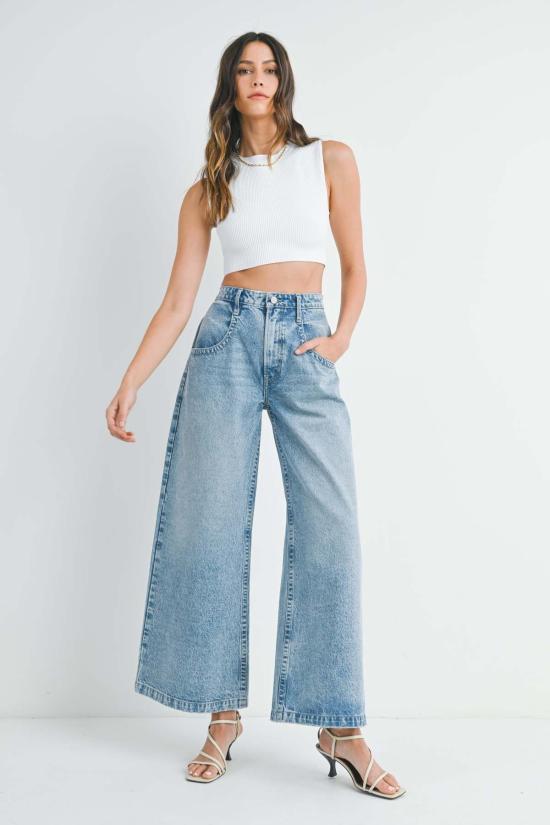  저스트 블랙 데님 데님 팬츠 BP432N BLUE - JUST BLACK DENIM