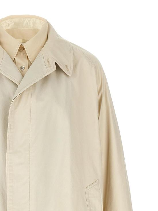  마르지엘라 트렌치 코트 메종  코튼  베이지 - MAISON MARGIELA