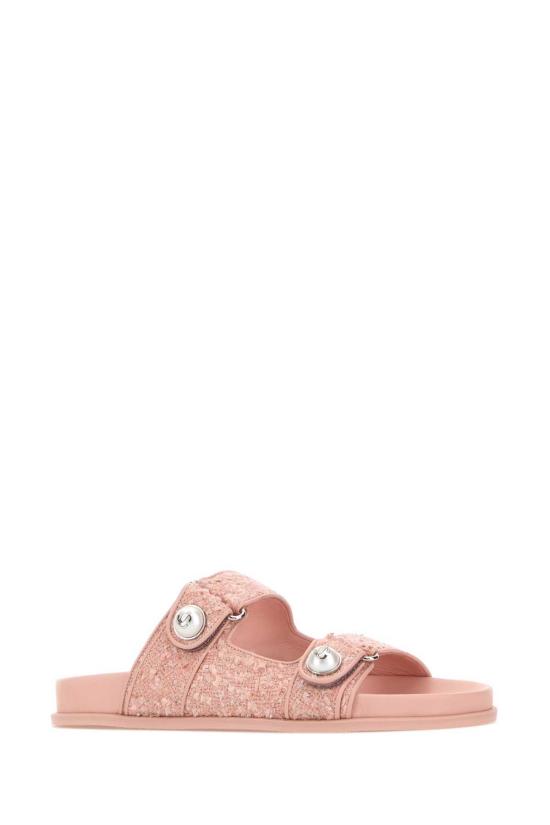  지미추 뮬/슬리퍼 지미 추 핑크 부클 페이앙스 슬리퍼 - JIMMY CHOO