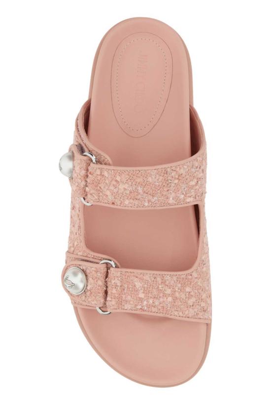 지미추 뮬/슬리퍼 지미 추 핑크 부클 페이앙스 슬리퍼 - JIMMY CHOO