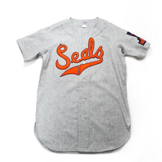  Ebbets Field Flannels 셔츠 에베츠 필드 플래널스 샌프란시스코 실스 1938년 원정 유니폼 헤더 그레이